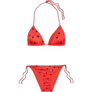 [NWT] Ganni Red Rosedale Triangle Bikini